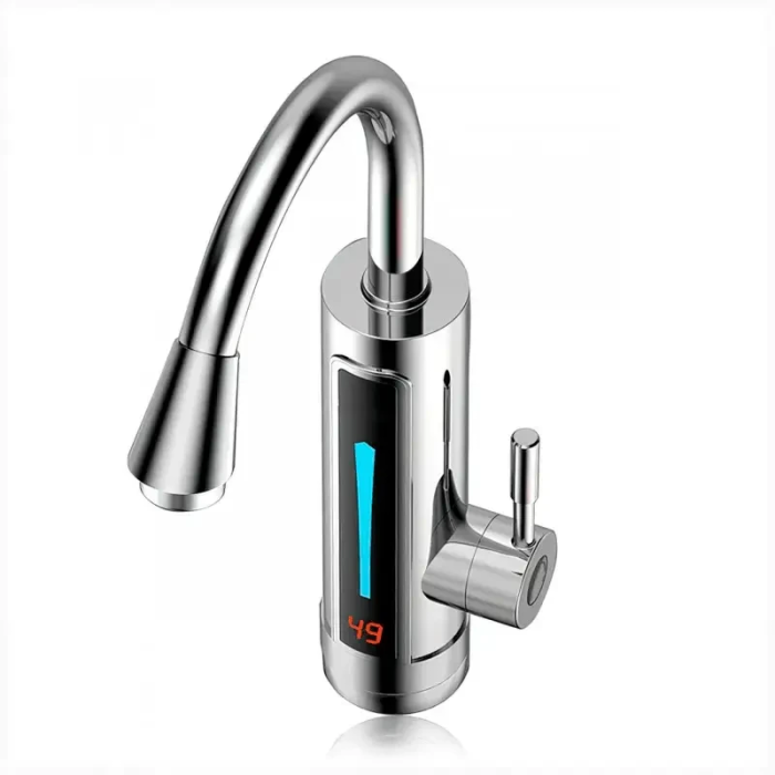 Электрический проточный кран-водонагреватель Water Heater Кран бойлер с дисплеем и нижним подключением