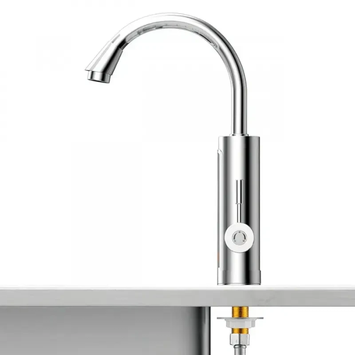 Электрический проточный кран-водонагреватель Water Heater Кран бойлер с дисплеем и нижним подключением