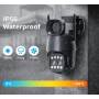 Уличная IP камера видеонаблюдения c двумя объективами 4K 8MP WiFi Камера с удаленным доступом