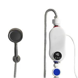 Електричний проточний водонагрівач із душем Electric water heater RYK-007 Бойлер кран настінний проточний