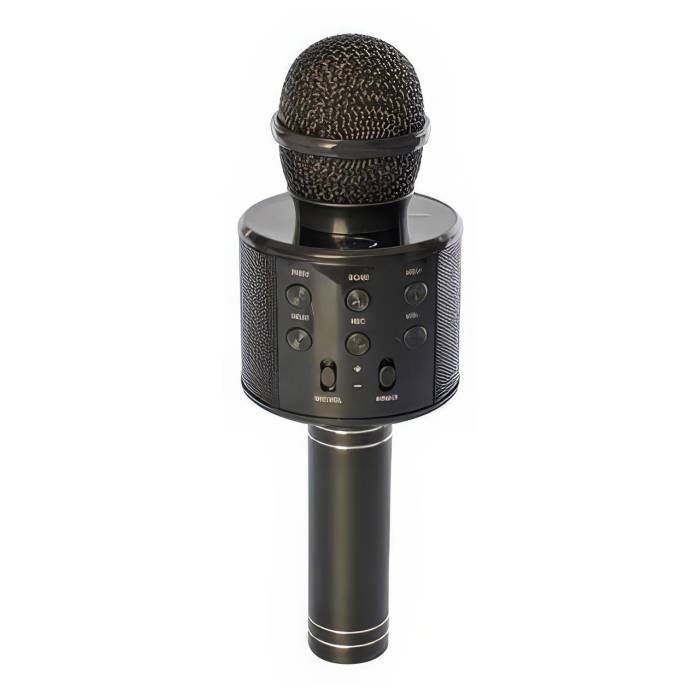 Беспроводной караоке микрофон Wster WS-858 Bluetooth Портативный караоке-микрофон с динамиком Черный