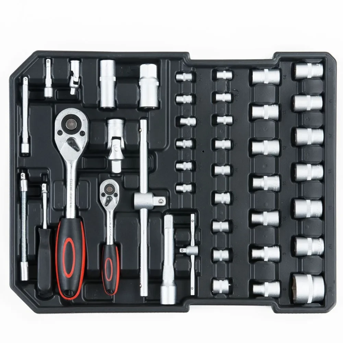 Набір інструментів на 408 предметів у валізі на колесах Tools Set KRAFFTEC