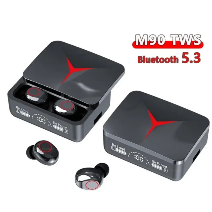 Бездротові вакуумні Bluetooth навушники вкладиші з кейсом M90 PRO BT Навушники з кейсом для заряджання