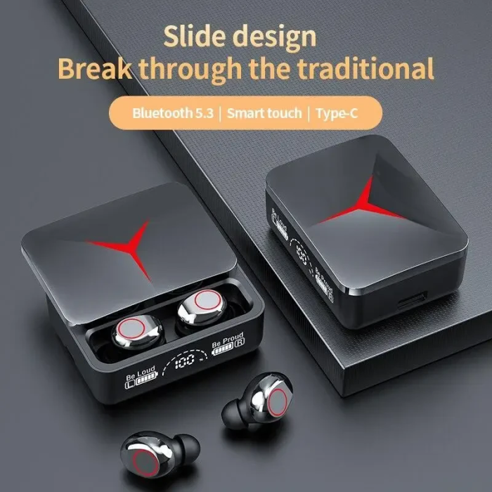 Бездротові вакуумні Bluetooth навушники вкладиші з кейсом M90 PRO BT Навушники з кейсом для заряджання