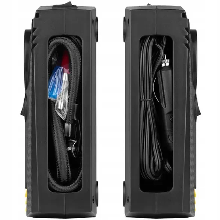 Автомобільний компресор 12V з ліхтариком Потужний насос 100W для коліс автомобіля