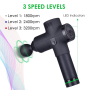 Портативный ручной массажёр пистолет с 4 насадками Fascial Gun 1028 Массажный перкуссионный пистолет