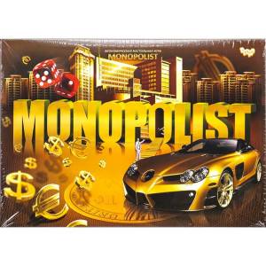 Економічна настільна гра Monopolist рус NEW DTG101U ДТ-ІМ-11-40 Інтелектуальна гра Монополіст