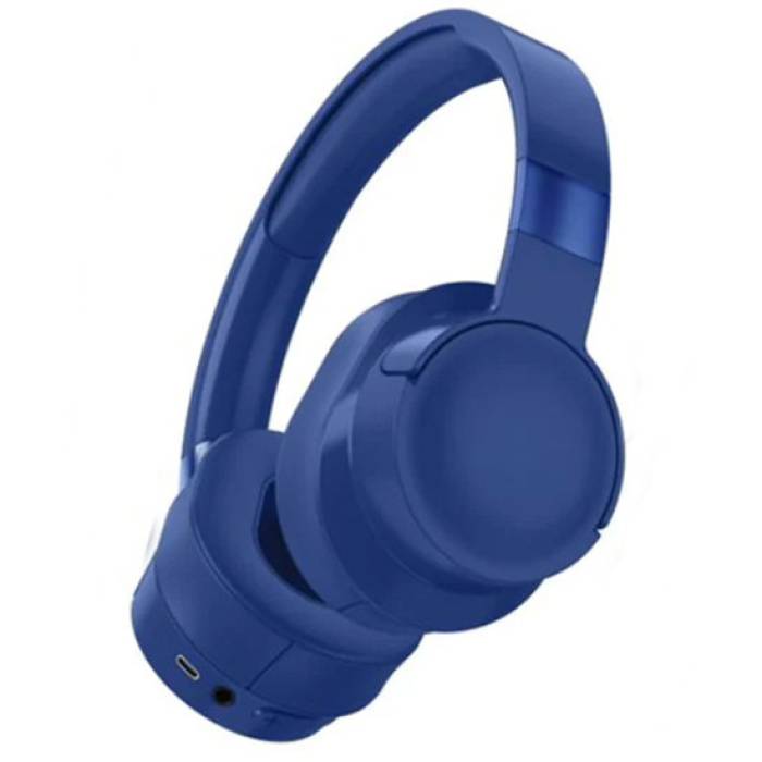 Большие беспроводные стерео наушники с оголовьем и Bluetooth Wireless Headphone с микрофоном SN-700 Синий