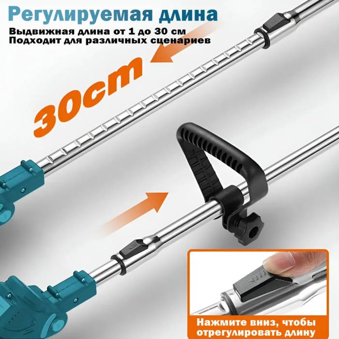 Набір 2в1 Газонокосарка з колесами + Пила 48V два акумулятори Тример для трави