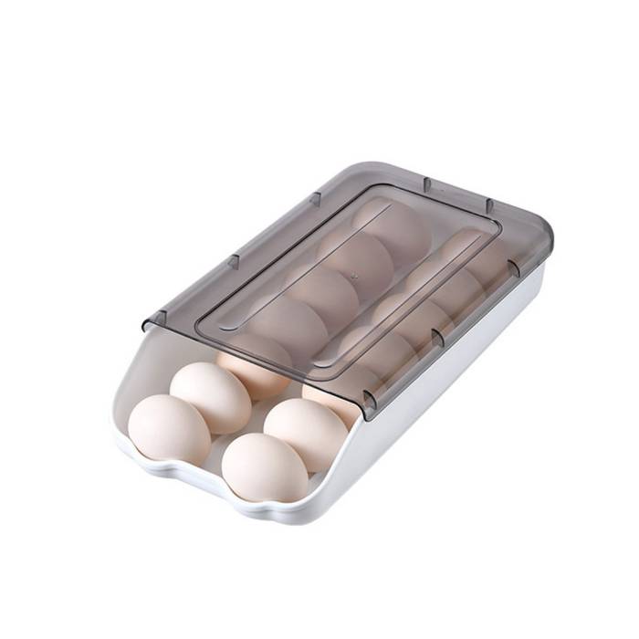 Лоток органайзер для хранения яиц EGG TRAY LY-382 Контейнер с крышкой на 14 яиц