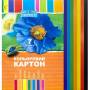 Набір кольорового картону А4 7 аркушів у паперовому конверті Коленкор