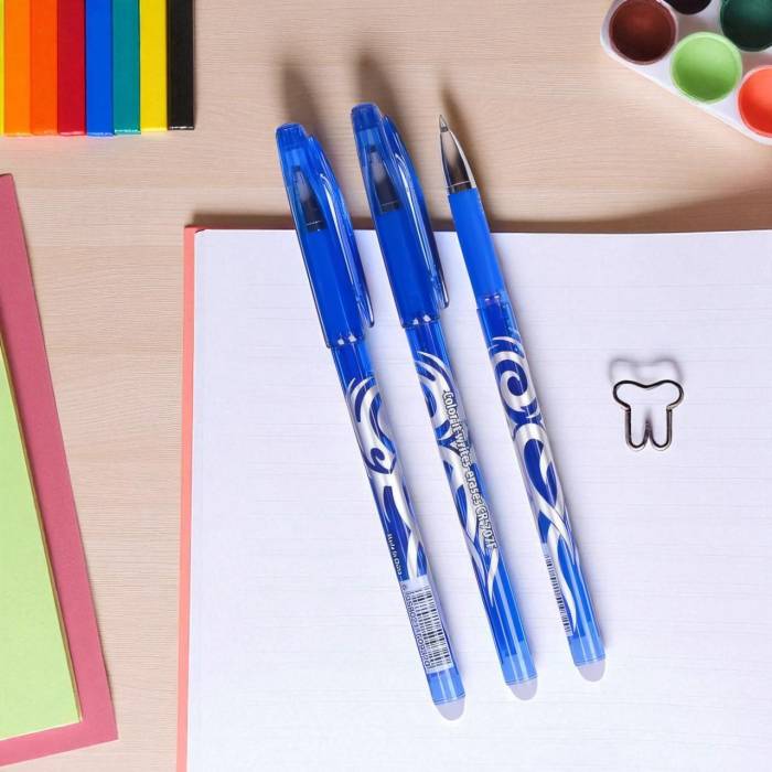 Набор гелевых ручек "пишет-стирает" Синие "С" CR-707F Упаковка 12 шт