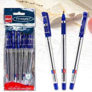 Кулькова масляна ручка 0.5 мм з синьою пастою Cello FINEGRIP Упаковка 5 шт.