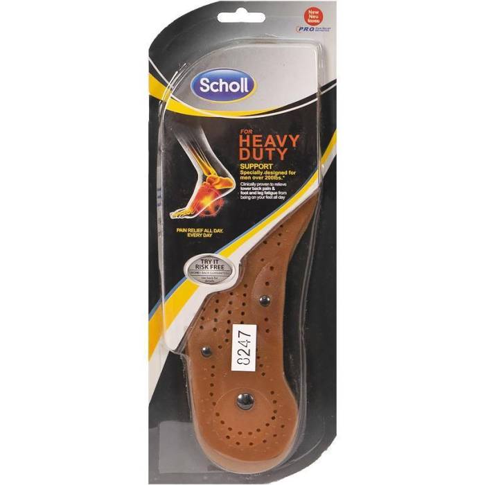Устілки для взуття Scholl Heavy Duty магнітно-масажні 8247 в упаковці 2 шт