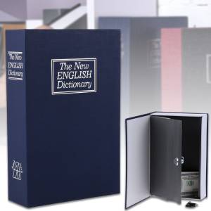Сейф-книга "ENGLISH Dictionary" на замку з ключем Синя 180×115×55 мм