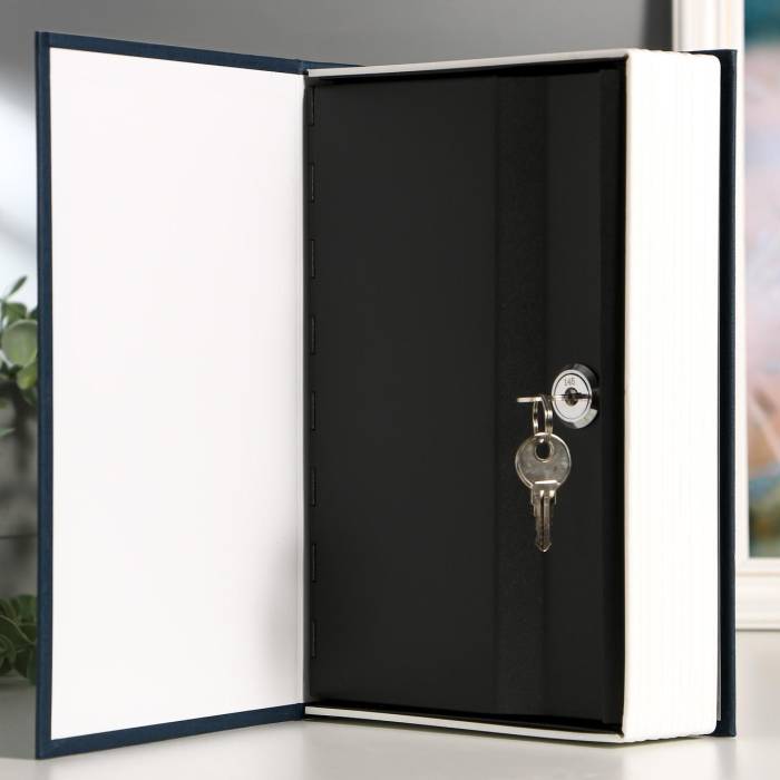 Сейф-книга "ENGLISH Dictionary" на замку з ключем Синя 180×115×55 мм