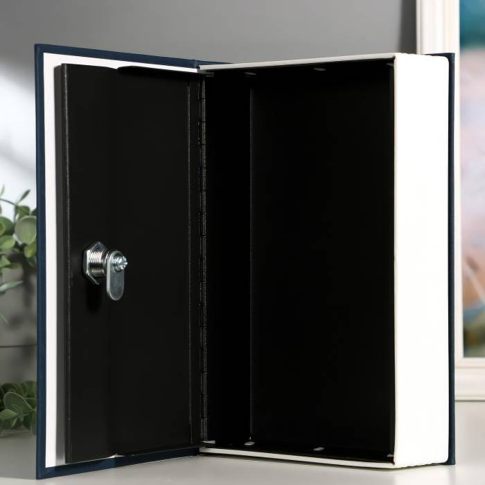 Сейф-книга "ENGLISH Dictionary" на замку з ключем Синя 180×115×55 мм