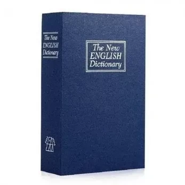Сейф-книга "ENGLISH Dictionary" середня на замку з ключем Синя 240х155х55 мм