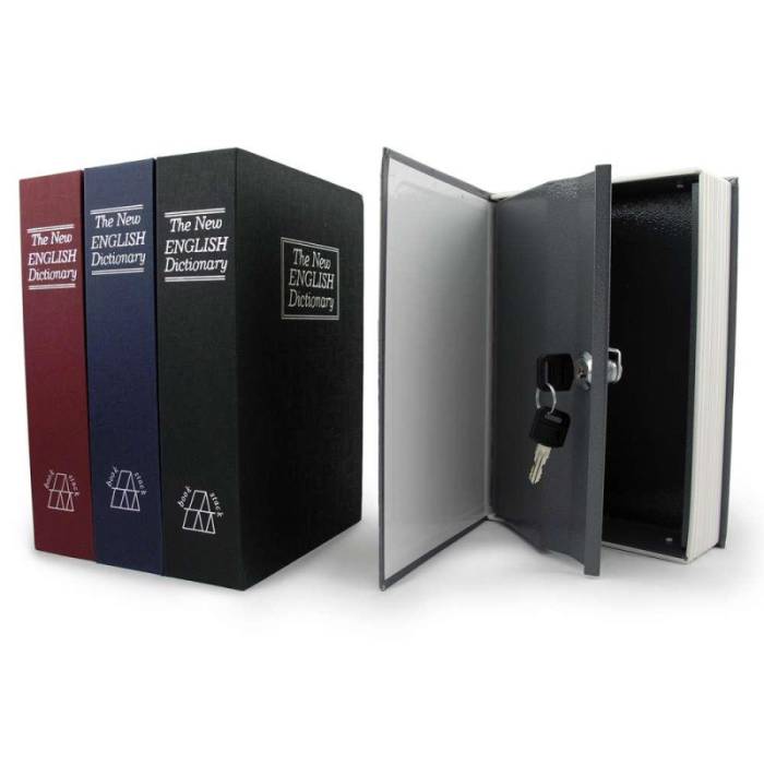 Сейф-книга "ENGLISH Dictionary" середня на замку з ключем Синя 240х155х55 мм