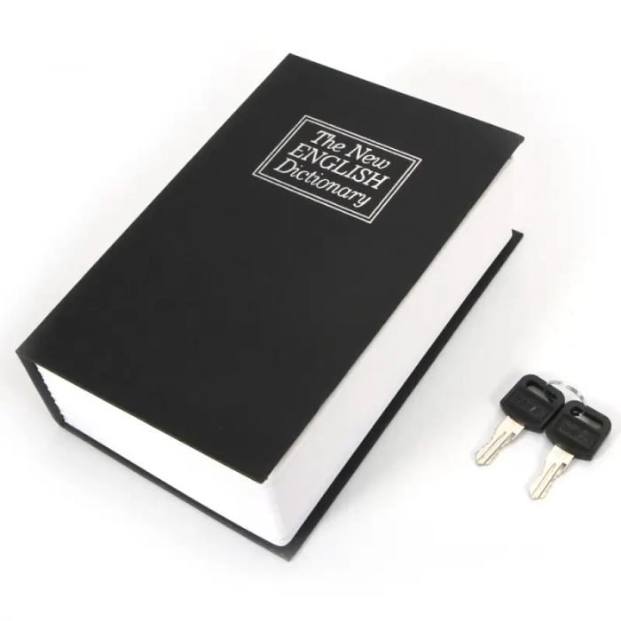 Сейф-книга "ENGLISH Dictionary" середня на замку з ключем Синя 240х155х55 мм