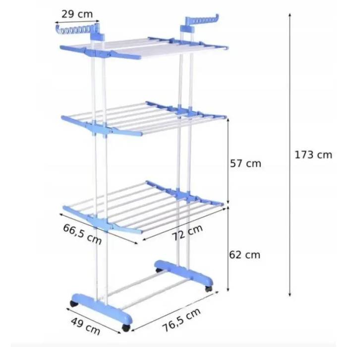 Складна сушарка для білизни 3 яруси Garment Rack