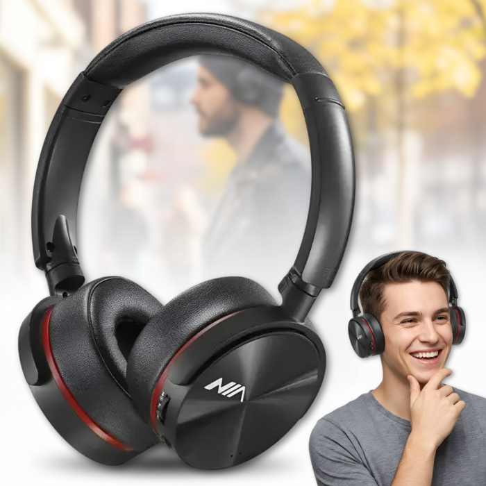 Накладні Bluetooth-навушники з підтримкою FM радіо та TF-картою Q6