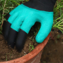 Рукавички для садових робіт GardenGloves з насадками-кігтями