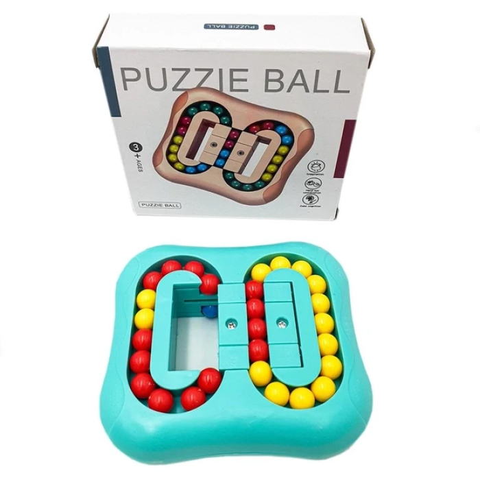 Головоломка антистрес для дітей із 4-х наборів кульок IQ Ball Puzzle Ball Rotating Magic Spin Bean Cube