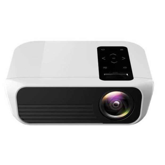 Мультимедійний міні-проектор для дому T8 WIFI HDMI 1080p бездротовий білий