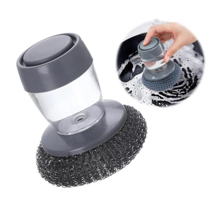 Щетка для мытья посуды с дозатором моющего средства Scrubber Sponge