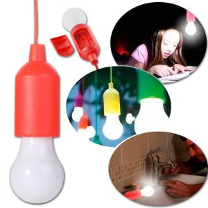 Світлодіодна лампочка ліхтарик на шнурку BL 15418 Lampe Червона