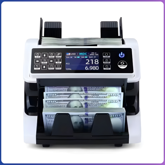 Лічильна машинка з визначенням номіналу Bill Counter AL-920 та детектором фальшивих грошей