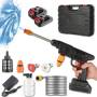 Мойка высокого давления с 2 аккумуляторами Cleaning Gun 1000W для автомобиля