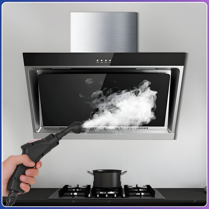 Портативный электрический пароочиститель с высоким давлением Steam Cleaner 2500W Белый С насадками