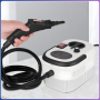 Портативный электрический пароочиститель с высоким давлением Steam Cleaner 2500W Белый С насадками