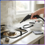 Портативный электрический пароочиститель с высоким давлением Steam Cleaner 2500W Белый С насадками