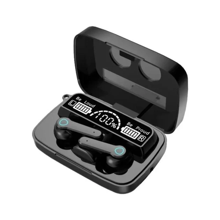 Беспроводные вакуумные Bluetooth наушники вкладыши с кейсом TWS M19 BT Наушники с кейсом для зарядки