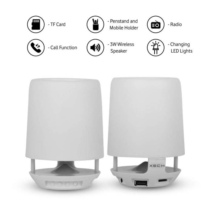 Беспроводная Bluetooth колонка с подставкой для ручек SPS E 304T Портативная колонка с подсветкой