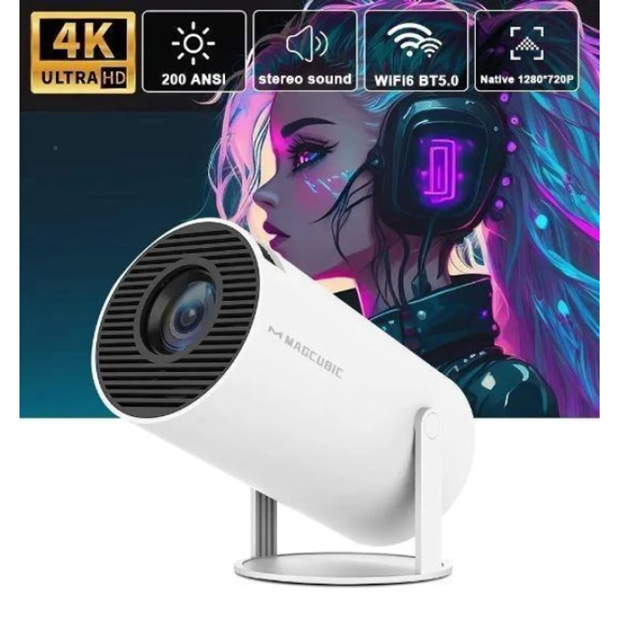 Мультимедійний портативний міні-проектор Magcubic HY300 Android 12 З підтримкою Wi-Fi Bluetooth 4K UHD