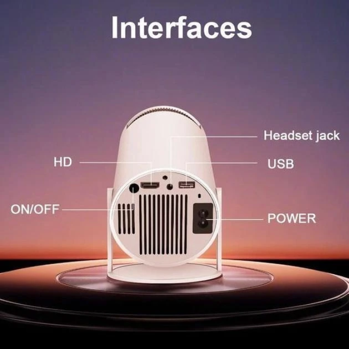 Мультимедійний портативний міні-проектор Magcubic HY300 Android 12 З підтримкою Wi-Fi Bluetooth 4K UHD