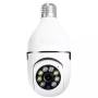 Панорамная камера с датчиком движения WIFI в патрон Е27 PTZ Bulb Camera V380 Камера видеонаблюдения в патрон