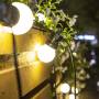 Вулична гірлянда 5 м у стилі Ретро на чорному дроті з 10 LED лампами та теплим білим свіченням