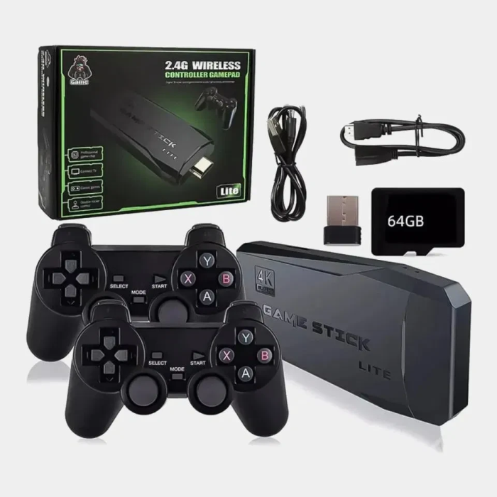 Ігрова приставка Game Stick Lite M8 64G на 10000 ігор + 2 бездротові джойстики