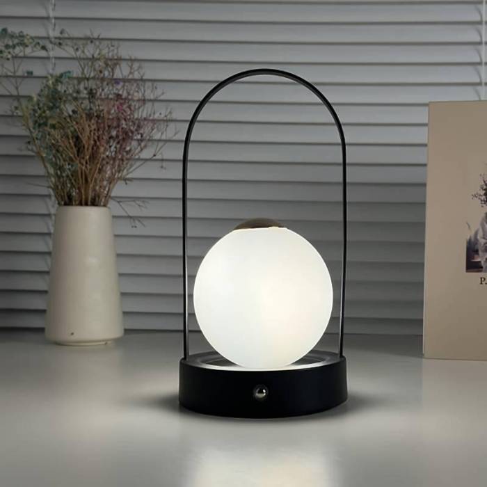 Круглый LED ночник на подставке с сенсорным управлением на аккумуляторе D25 Ночник с сменой цвета свечения