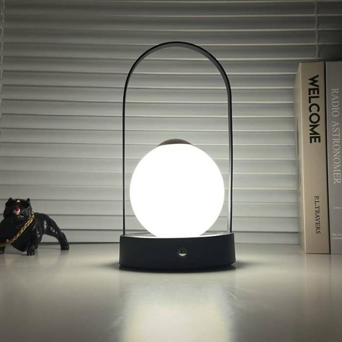 Круглый LED ночник на подставке с сенсорным управлением на аккумуляторе D25 Ночник с сменой цвета свечения