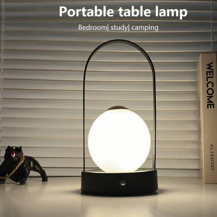 Круглый LED ночник на подставке с сенсорным управлением на аккумуляторе D25 Ночник с сменой цвета свечения