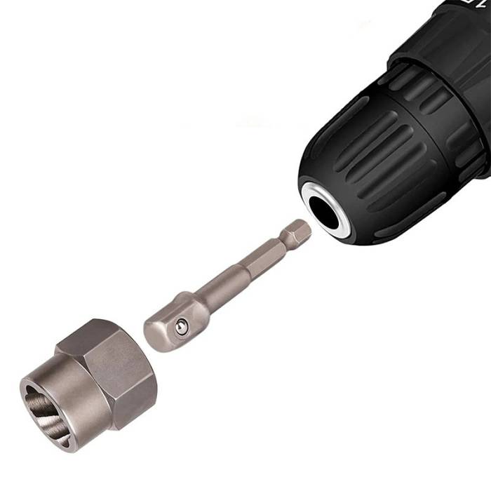 Набір інструментів для видалення ударних болтів та гайок 14в1 Nut extractor AND ES-14 Набір екстракторів у кейсі