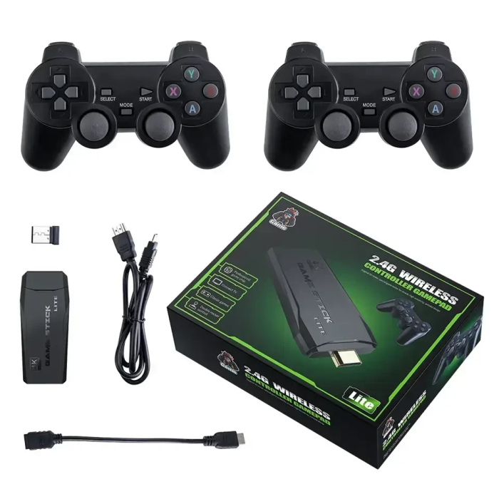 Ігрова приставка M8 Mini Game Stick 4K HDMI та 2 бездротові джойстики консоль для телевізора