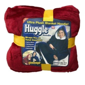 Толстовка з капюшоном і рукавами Huggle Hoodie оверсайз Бордовий