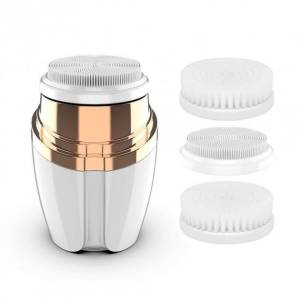 Очищувальна масажна щітка для обличчя Sonic Facial Cleansing Brush LT-606 з трьома насадками